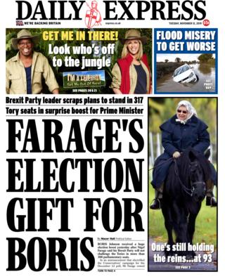 Daily Express front page