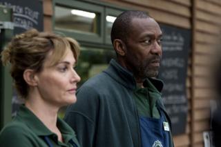 Sarah Parish as Cath and Lenny Henry as Ed