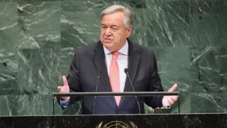 Antonio Guterres avuga koibihugu 170 vyakuye igihano c'urupfu canke vyahagaritse gutanga canke gushira mu ngiro ico gihano