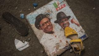 Ranar Talata, mutum 15 ne suka mutu sakamakon turmutsutsu da aka yi a wajen gangamin yakin neman zaben Shugaba Buhari na jam'iyyar APC a birnin Port Harcourt. An dauki wannan hoton kwana daya bayan faruwar wannan iftila'i
