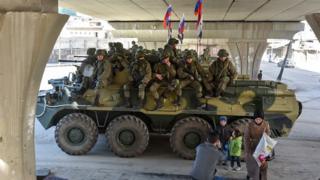 Российские военные в Алеппо