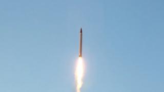 A new Iranian precision-guided ballistic missile is launched at an undisclosed location (11 October 2015)