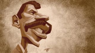 صمد بهرنگی نویسنده ماهی سیاه کوچولو، طرح از افشین سبوکی