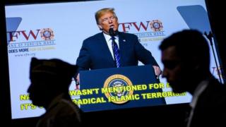 Trump on screen