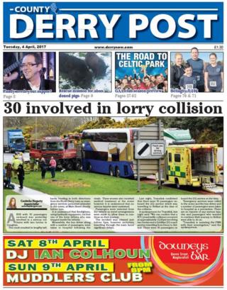 County Derry Post front page