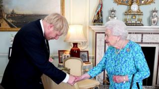 Boris Johnson and the Queen