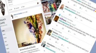 Composite of social media posts from African countries