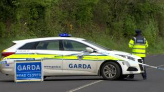 Gardai at scene of car crash in County Donegal