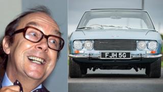 Eric Morecambe and his car