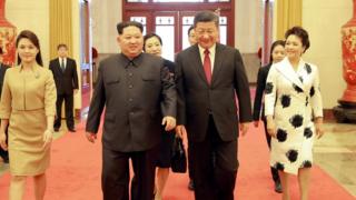 金正日访问北京,与习近平会谈。
