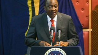 President Uhuru Kenyatta in Kenya's parliament - 31 March 2016