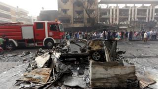 Ikibanza caturikiyemwo igisasu muri Irake itariki 03/07/2016