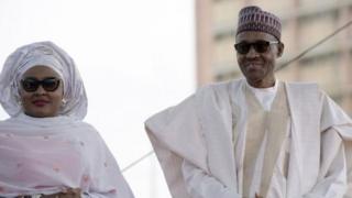 Shugaba Muhammadu Buhari da matarsa Aisha Buhari