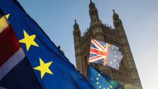London i zastava EU i VB