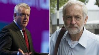 Carwyn Jones a Jeremy Corbyn