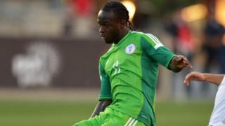 Nigeria footballer, Victor Moses dey play for match