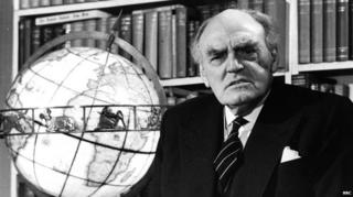 Lord Reith (John Reith) in his London flat during the filming for 'Lord Reith Looks Back' in 1967