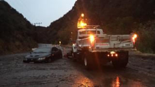 Car stuck in the mud