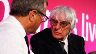 Bernie Ecclestone and Sir Martin Sorrell