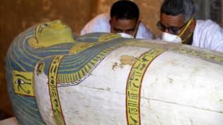 An ancient mummy