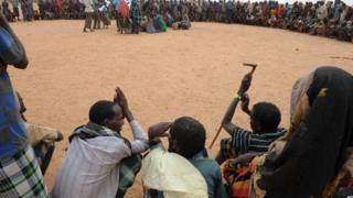 'Yan gudun hijirar Somaliya sun yi curko-curko a kan iyaka