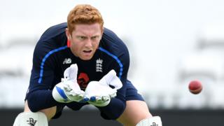 Jonny Bairstow at England nets