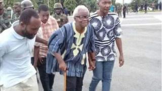 Ghana Police confam say dem arrest eight pipo which dey include one 80 year old man.
