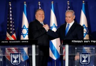 ABD Dışişleri Bakanı Mike Pompeo ve İsrail Başbakanı Binyamin Netanyahu