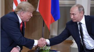 Trump e Putin em encontro nesta segunda-feira em Helsinque