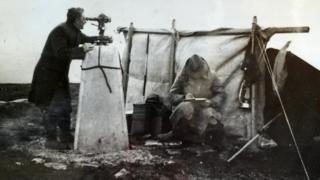 Using a theodolite