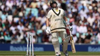 Australia batter Steve Smith is bowled