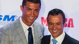 Cristiano Ronaldo tare da Jorge Mendes