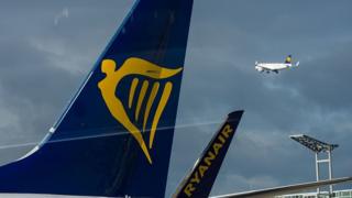 Ryanair tail fin