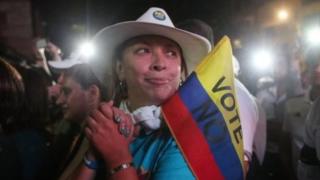 'Yan Colombia a wajen kada kuri'a