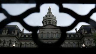 Baltimore City Hall is seen on May 2, 2019 in Baltimore, Maryland