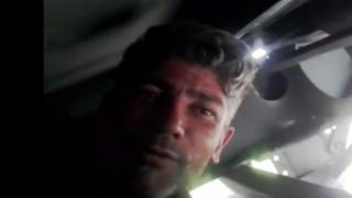 Iraniano gravou vídeo agarrado a chassis de caminhão