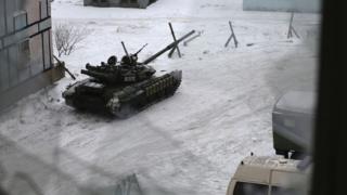 Украинские танки в Авдеевке