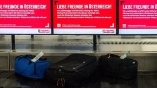 Maletas en el aeropuerto de Graz