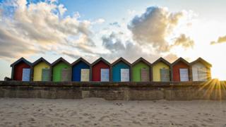 Beach huts