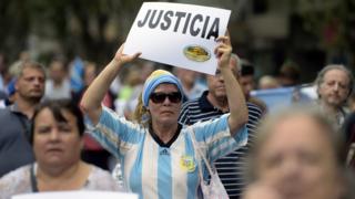Protesta en Argentina