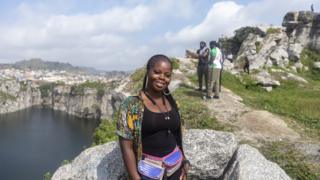 FAnn Chukwuka at Mpape Crushed Rock near Abuja, Nigeria