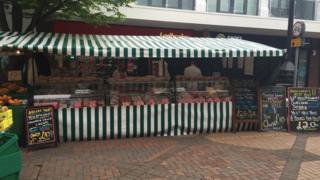 The market stall