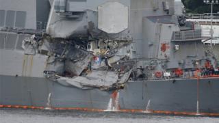 Damage to USS Fitzgerald, 18 June 2017