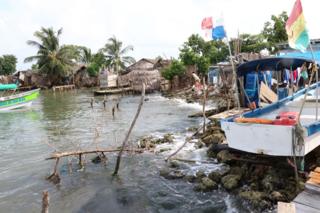 La línea costera de Gardi Sugdub, en Panamá.