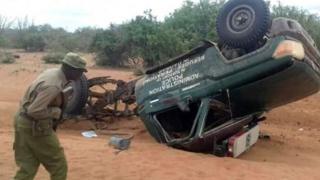 Picha ya faili: Maafisa wa nne wa polisi wa Kenya walipoteza maisha yao katika eneo la Liboi baada ya gari la kulipulia na bomu lililotegwa ardhini