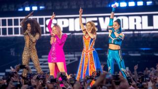 The Spice Girls на открытии своего тура в Дублине