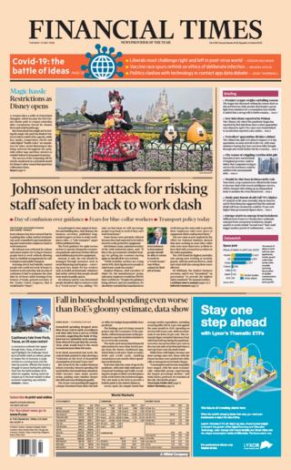 FT front page