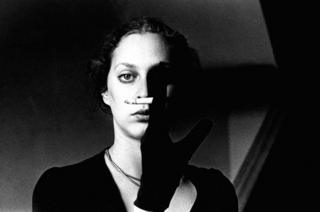 Woman holding a cigarette