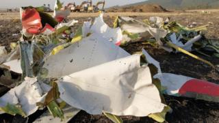 Debris from Flight 302 of Ethiopian Airlines