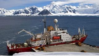 British Antarctic Survey ship